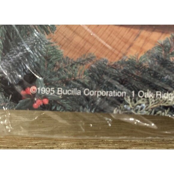 Bucilla Christmas Doorstop Kit Festive Fireplace Plastic Canvas Kit 61193 NEW - Picture 4 of 5